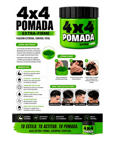 4X4 PROFESIONAL POMADA EXTRA-FIRME 100 GRS.