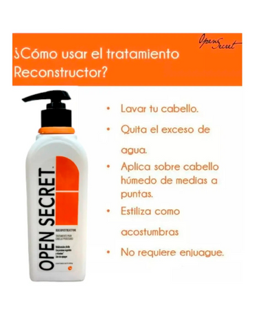 OPEN SECRET RECONSTRUCTOR TRATAMIENTO SIN ENJUAGUE 300 ML.