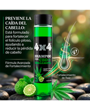 4X4 SHAMPOO CON CBD + BERGAMOTA 500 GRS.