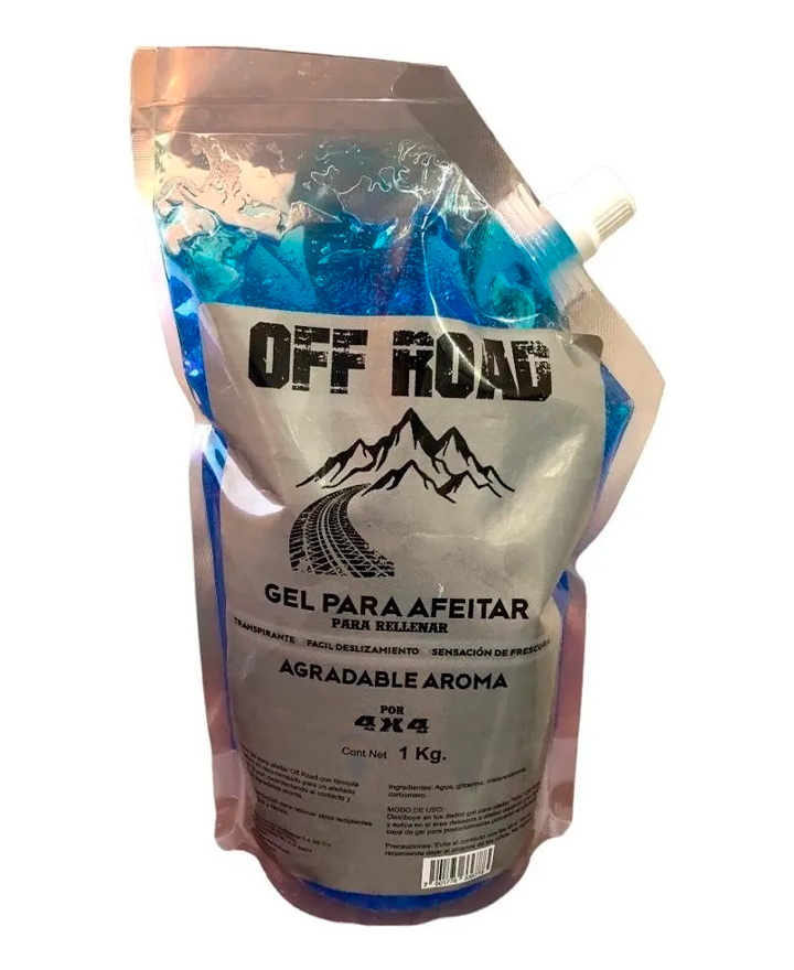 4x4 GEL PARA AFEITAR OFF ROAD 1 KG. AZUL