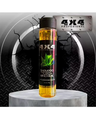 4X4 SHAMPOO CON CBD + MINOXIDIL 500 GRS.