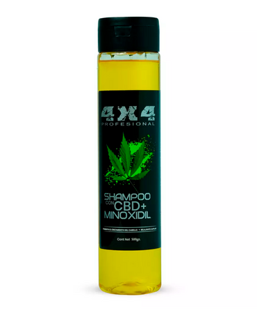 4X4 SHAMPOO CON CBD + MINOXIDIL 500 GRS.