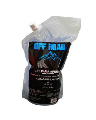 4x4 GEL PARA AFEITAR OFF ROAD 1 KG. CRISTAL