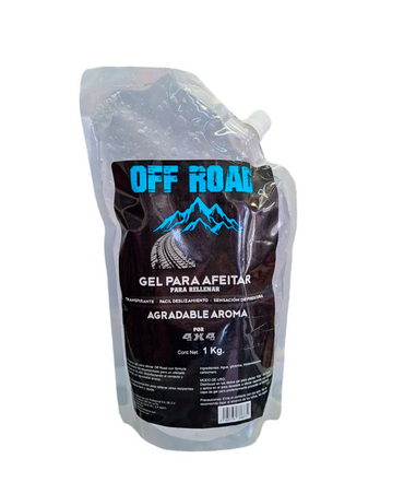 4x4 GEL PARA AFEITAR OFF ROAD 1 KG. CRISTAL