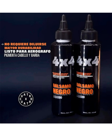 4X4 BALSAMO PARA AEROGRAFO NEGRO 135  ML.