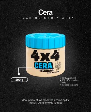 4X4 CERA TELARAÑA 100 GRS.