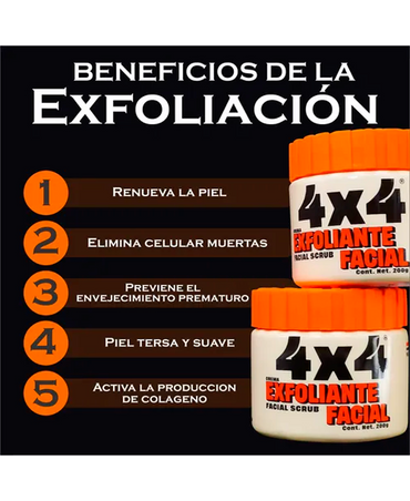 4X4 EXFOLIANTE FACIAL 200 GR.