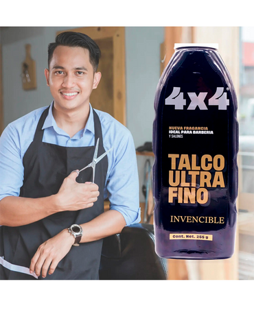 4X4 PROFESIONAL TALCO ULTRA FINO INVENCIBLE 255 GRS.