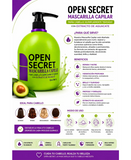 OPEN SECRET MASCARILLA CAPILAR EXTRACTO DE AGUACATE 1 LT.