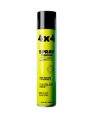 4X4 SPRAY FIJADOR PARA CABELLO 400 ML.