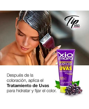 XIOMARA TRATAMIENTO EXTRACTO UVAS CABELLO TEÑIDO 200 G.