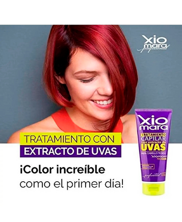 XIOMARA TRATAMIENTO EXTRACTO UVAS CABELLO TEÑIDO 200 G.