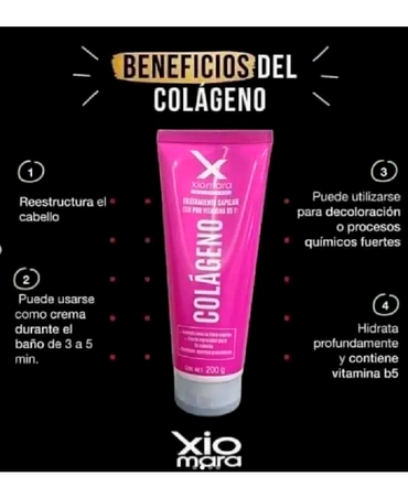 XIOMARA FIXOCOLOR TRATAMIENTO TUBO MALTRATADO COLAGENO 200 GRS.