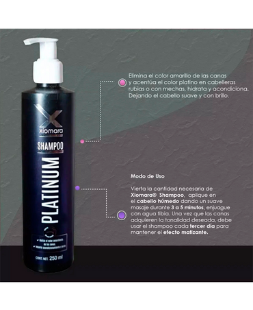 XIOMARA FIXO COLOR SHAMPOO PLATINO 250 ML.