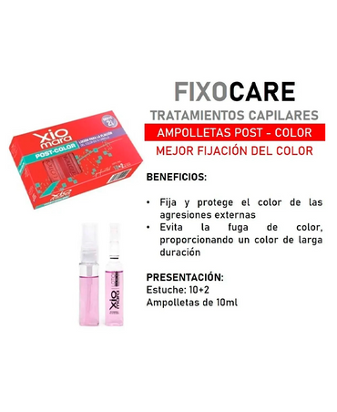 XIOMARA AMPOLLETA POST-COLOR 20 ML.CAJA C/12