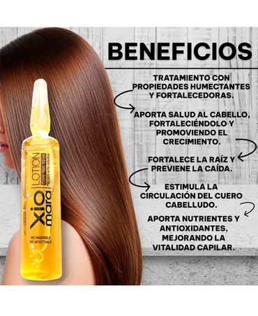XIOMARA AMPOLLETA ANTICAIDA CAJA C/12 DE 10 ML.