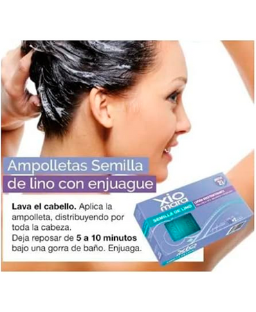 XIOMARA SEMI DI LINO AMPOLLETA REESTRUCTURANTE CON ENJUAGUE CAJA C/12