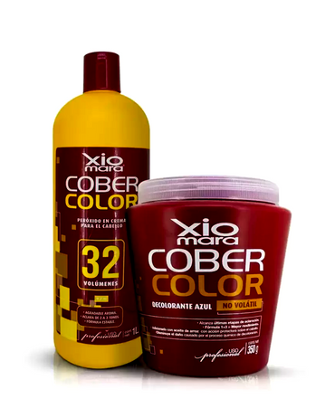 COBER COLOR POLVO DECOLORANTE 350 GRAMOS + PEROXIDO 1 L