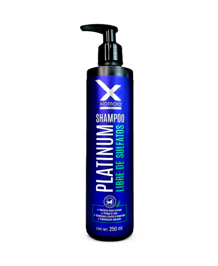 XIOMARA FIXO COLOR SHAMPOO PLATINO LIBRE DE SULFATOS 250 ML.