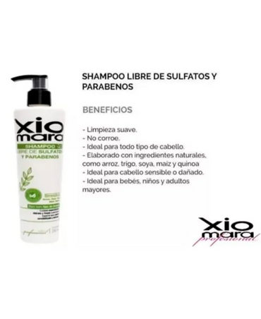 XIOMARA SHAMPOO LIBRE DE SULFATOS 450 ML.
