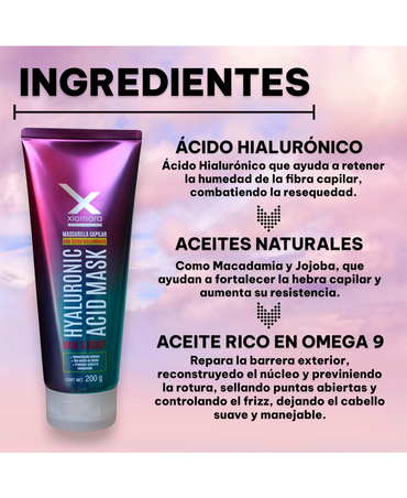 XIOMARA MASCARILLA CON ACIDO HIALURONICO 200 GRS.