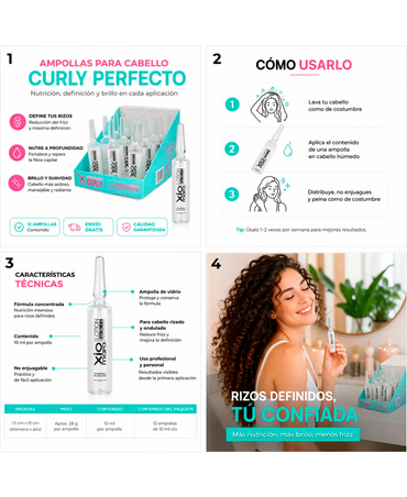 XIOMARA CURLY AMPOLLETA CAJA 12X10 ML.