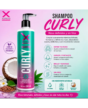 XIOMARA CURLY SHAMPOO 250 ML.