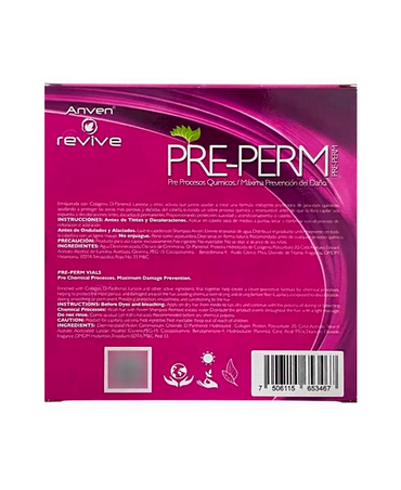 ANVEN REVIVE PRE-PERM AMPOLLETA CON COLAGENO CAJA CON 10 PZAS.