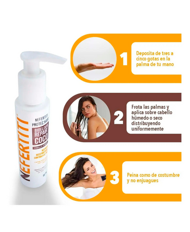 NEFERTITI PROTEC COCO BIOELIXIR REPAIR 90 ML. - El Palacio De La Belleza