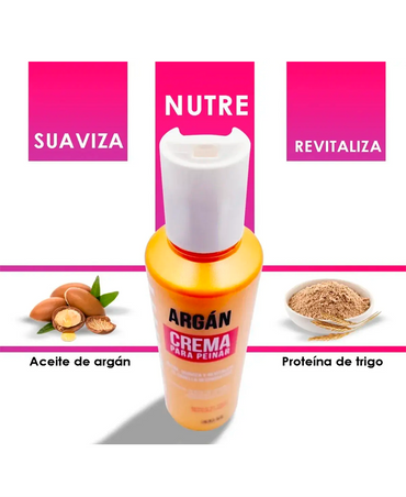 NEFERTITI ARGAN CREMA PARA PEINAR 300 ML. - El Palacio De La Belleza