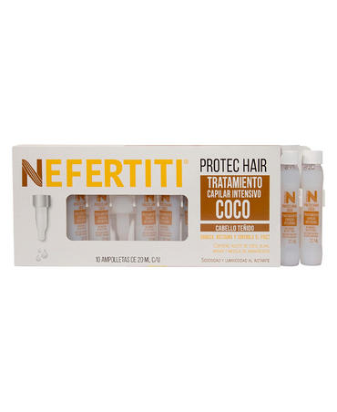 NEFERTITI PROTEC COCO AMPOLLETAS CON 10 PZAS.