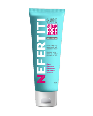 NEFERTITI SULFATE FREE CABELLO ESTRESADO SHAMPOO 250 ML.