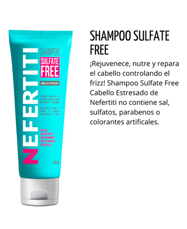 NEFERTITI SULFATE FREE CABELLO ESTRESADO SHAMPOO 250 ML.