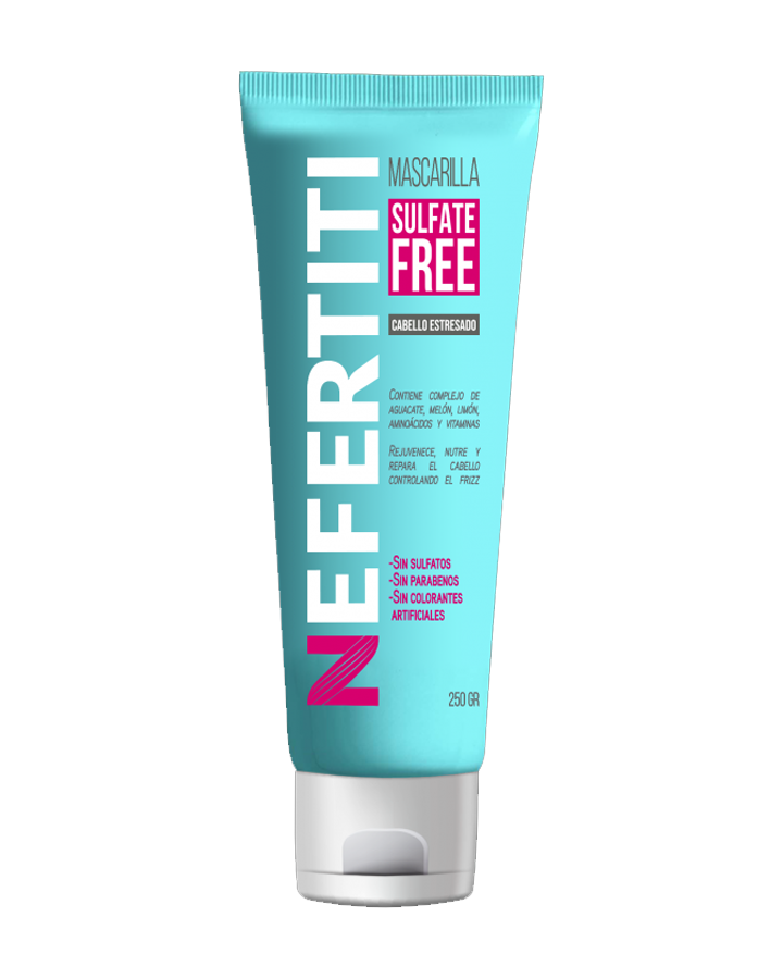 NEFERTITI SULFATE FREE CABELLO ESTRESADO MASCARILLA 250 ML.