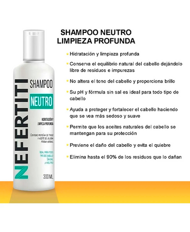 NEFERTITI SHAMPOO NEUTRO 300 ML.