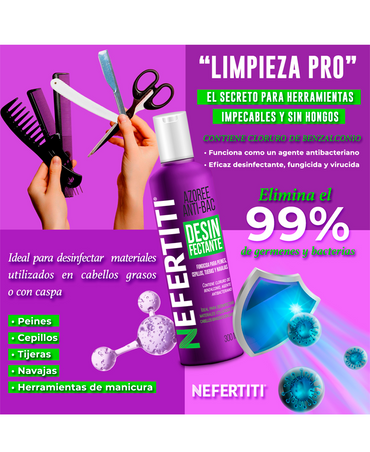 NEFERTITI AZOREE ANTIBAC DESINFECTANTE 300 ML.