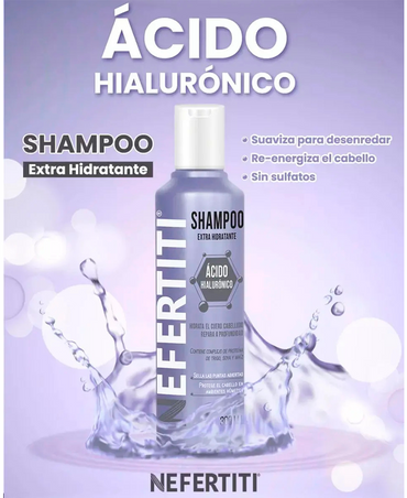 NEFERTITI SHAMPOO ACIDO HIALURONICO 300 ML.