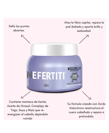 NEFERTITI MASCARILLA ACIDO HIALURONICO 350 GRS.