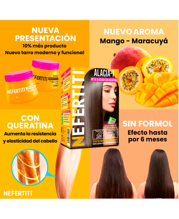 NEFERTITI KIT ALACIA-T ALACIADOR EN CREMA 2 TARROS 200 GRS.