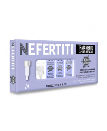 NEFERTITI ACIDO HIALURONICO 10 AMPOLLETAS DE 20 ML C/U