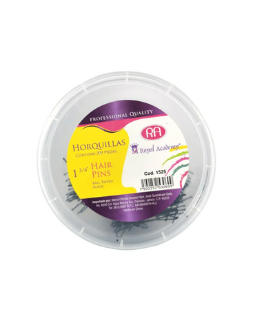 RA HORQUILLA ROYAL ACADEMY 1 3/4"  NEGRA C/300 PZAS. COD.1525