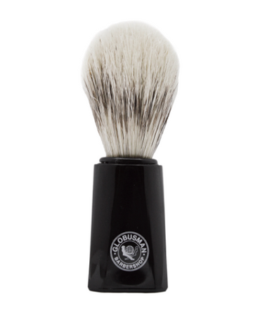 GLOBUSMAN BROCHA PARA AFEITAR CERDA NATURAL MANGO NEGRO SV534