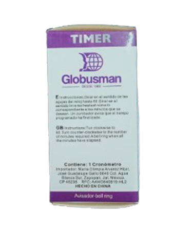 GLOBUSMAN TIMER EXPOSICION DE TINTES CON ALALRMA TB92639