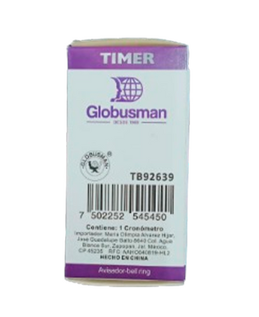 GLOBUSMAN TIMER EXPOSICION DE TINTES CON ALALRMA TB92639