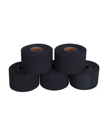 GLOBUSMAN PAPEL NEGRO PARA CUELLO C/5 ROLLOS. CALIBRE LUK-100BK