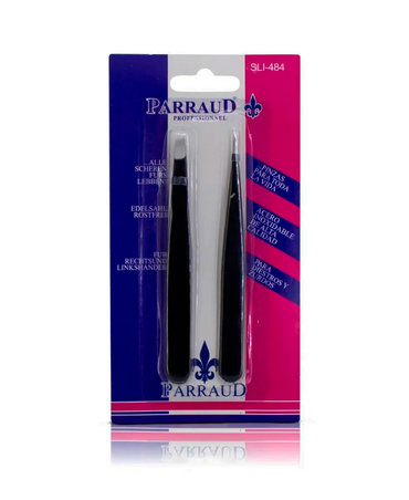 PARRAUD JUEGO DE 2 PINZAS TONO NEGRO SLI-484