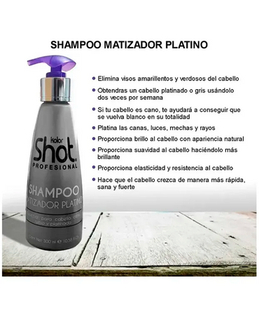 KOLOR SHOT SHAMPOO MATIZADOR PLATINO 300 ML