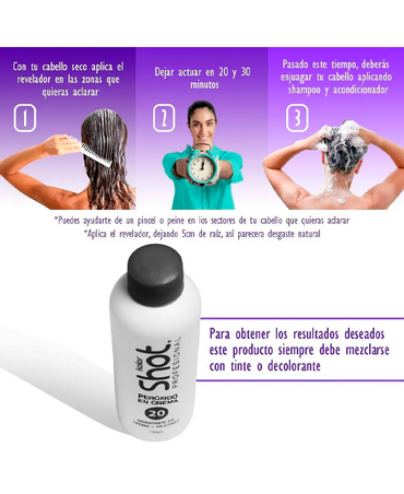 KOLOR SHOT PEROXIDO 20 VOL. 135 ML.