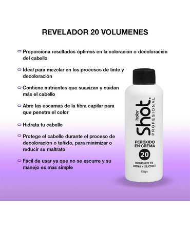 KOLOR SHOT PEROXIDO 20 VOL. 135 ML.