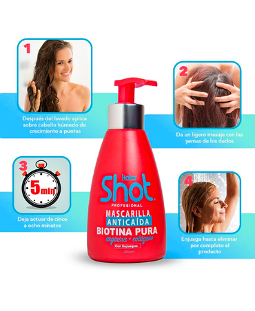 KOLOR SHOT BIOTINA MASCARILLA 250 ML.